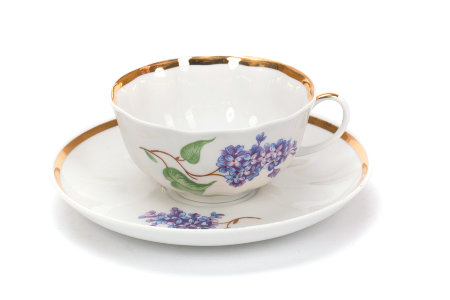 Чайный сервиз 15/6 "Тюльпан - Сирень", Дулёвский фарфор item