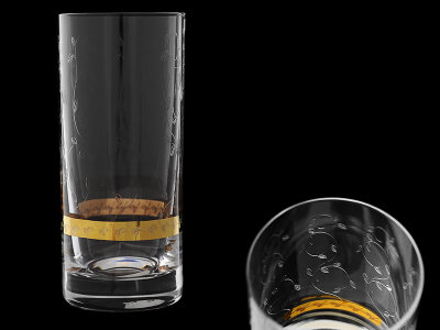 Стакан для воды "Вьюнок с золотым кольцом", набор 6 шт, Rona item