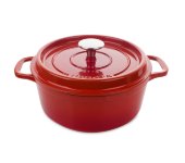 Кастрюля с крышкой чугунная 3.1 л Rubis, рубин, Ibili