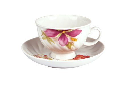 Чайный сервиз 15/6 "Голубая роза - Альпийские цветы", Дулёвский фарфор item