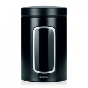 Brabantia-window-canister-1.4-litre-matt-black-with-black-lid-333521.jpg item