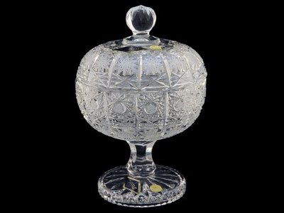 Доза на ножке с крышкой 12.8 см, хрусталь, Aurum Crystal s.r.o. item
