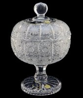 Доза на ножке с крышкой 12.8 см, хрусталь, Aurum Crystal s.r.o.