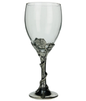 Бокал для вина "Виноградная ветвь", олово/стекло, 15537, Artina