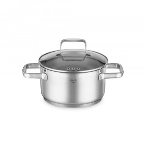Кастрюля с крышкой , диаметр: 20 см, материал: нержавеющая сталь 18/10 item