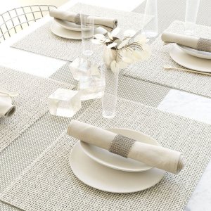 Салфетка подстановочная, жаккардовое плетение, винил, "White", Chilewich item