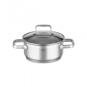 Кастрюля с крышкой , диаметр: 20 см, материал: нержавеющая сталь 18/10 item
