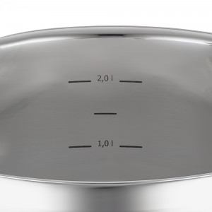 Кастрюля с крышкой , диаметр: 20 см, материал: нержавеющая сталь 18/10 item