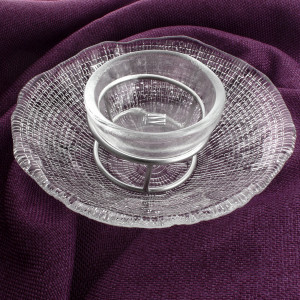 Икорница Diamante, 18 см, прозрачный, IVV item