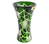 Ваза хрустальная зелёная 20.5 см, Aurum Crystal s.r.o.