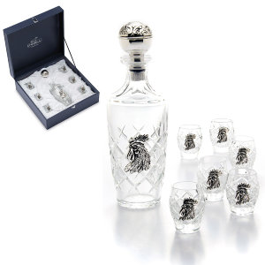 Набор для водки из 6 стопок и графина "Петух", Chinelli item
