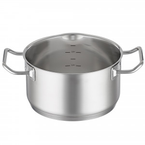 Кастрюля с крышкой , диаметр: 20 см, материал: нержавеющая сталь 18/10 item