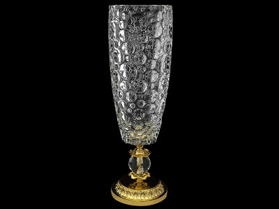Ваза 49 см "Lisboa" на ножке gold, Bohemia Jihlava item