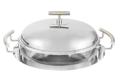 Блюдо Перле круглое с крышкой item
