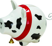 Копилка для денег Хрю-корова "Oink", Salt & Pepper Копилка для денег Хрю-корова "Oink", Salt & Pepper