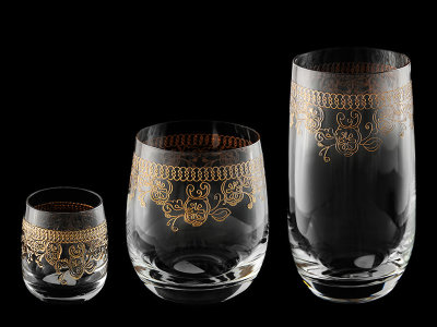 Стакан для воды низкий "Ромашковый узор", набор 6 шт, Rona item