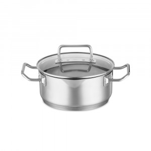 Кастрюля с крышкой , диаметр: 20 см, материал: нержавеющая сталь 18/10 item
