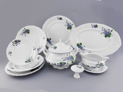 Столовый сервиз 25/6 Соната "Фиалки", 2393, Leander item