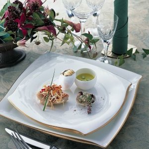Столовый сервиз "Дюк белый с золотом", 27/6, Narumi item