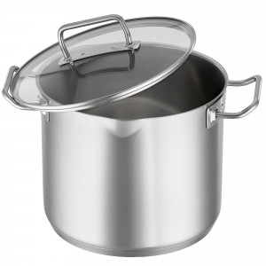 Кастрюля с крышкой , диаметр: 24 см, материал: нержавеющая сталь 18/10 item