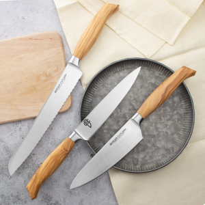 Нож универсальный 16 см, Ergo Line Olive, BERGER CUTLERY item