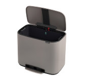 Мусорный бак BO PEDAL BIN серый, 36л, 121647, Brabantia
