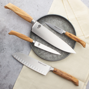 Нож для чистки и нарезки 9 см, Ergo Line Olive, BERGER CUTLERY item