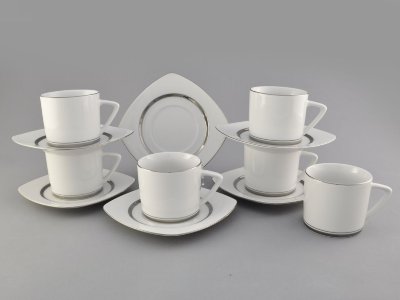 Чайный набор на 6 персон, Бьянка "Отводка платина", 0011, Leander item