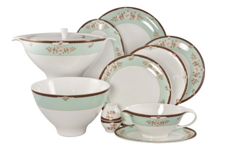 Столовый сервиз "Зелёный сад" 27/6, Royal Bone China item