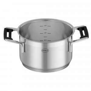 Кастрюля с крышкой , диаметр: 16 см, материал: нержавеющая сталь 18/10 item