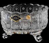 Салатник на 3-х ножках 26 см, хрусталь, Aurum Crystal s.r.o.