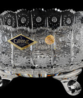 Салатник на 3-х ножках 26 см, хрусталь, Aurum Crystal s.r.o.