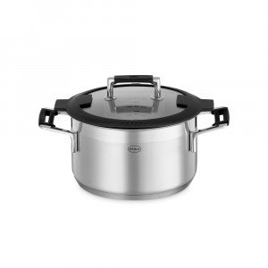 Кастрюля с крышкой , диаметр: 20 см, материал: нержавеющая сталь 18/10 item