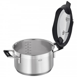 Кастрюля с крышкой , диаметр: 20 см, материал: нержавеющая сталь 18/10 item
