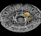 Пепельница 12 см, хрусталь, Aurum Crystal Пепельница 12 см, хрусталь, Aurum Crystal