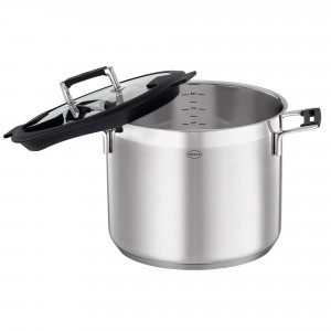 Кастрюля с крышкой , диаметр: 24 см, материал: нержавеющая сталь 18/10 item