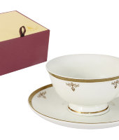 Чашка с блюдцем "Ампир", Emerald