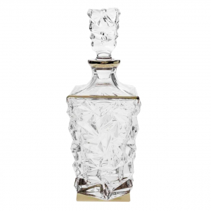 Штоф для виски "Glacier" отводка платина, хрусталь, Bohemia Jihlava item