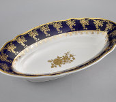 Корзинка для хлеба Мэри-Энн "Кобальт, золотая роза", 0431, Leander