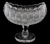 Салатник на ножке 16 см, хрусталь, Aurum Crystal