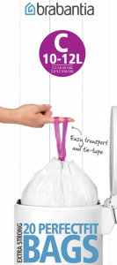 Пакеты для мусора (C) (в рулоне) 10/12л, 20шт, 245343, Brabantia item