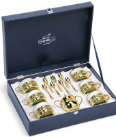 Чайный набор на 6 персон "Gold Plated", Chinelli 