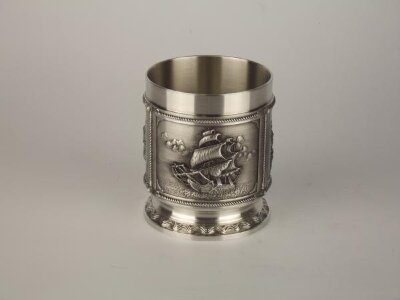 Стакан для виски оловянный "Парусник", 10320, Artina item