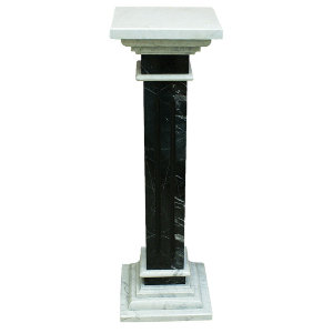 Колонна из мрамора, чёрный с светло-серым, 105 см, Fonderia Ruocco item