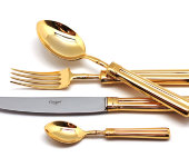 Набор столовых приборов 24/6 "Fontainebleau Gold", Cutipol