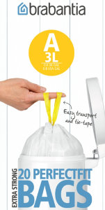Пакеты для мусора (A) (в рулонах) 3л, 20шт, 311727, Brabantia item