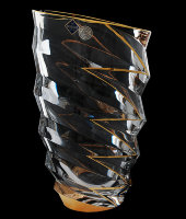 Ваза "Dynamic Gold", хрусталь, Bohemia Jihlava