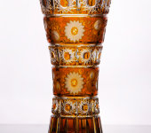 Ваза "Мадлен", амбер, 1800/30, Arnstadt Kristall Ваза "Мадлен", амбер, 1800/30, Arnstadt Kristall