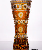 Ваза "Мадлен", амбер, 1800/30, Arnstadt Kristall