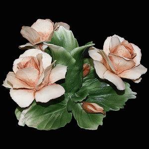 Подсвечник "Три розы", Artigiano Capodimonte item